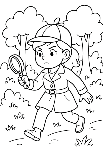 The Three Exclamation Marks: Detective Coloring Fun!