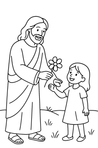 Jesus zum Ausmalen: Ein Freund für Kinder