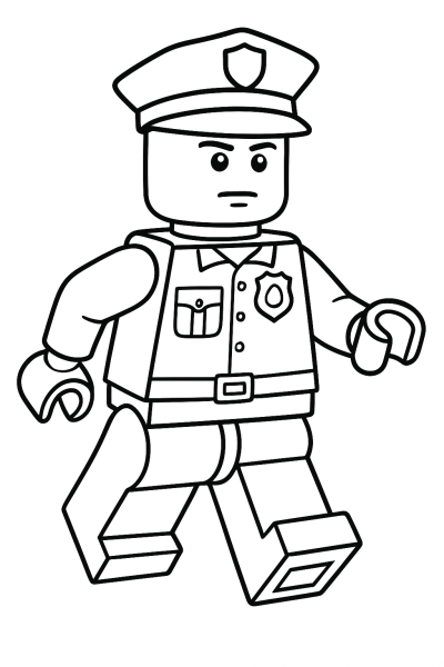 Lego Police in Action: Coloring Adventure!