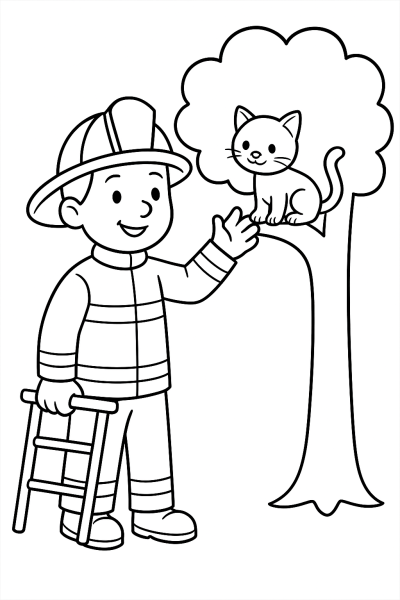 My First Firefighter: Coloring Adventure!