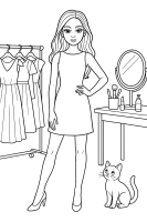 Topmodel Backstage Katze