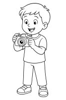 Fotografenweste Retro-Kamera