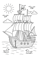 Ankernde Bucht Möwen