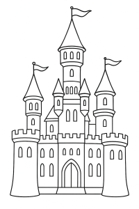 Mein königliches Prinzessinnenschloss zum Ausmalen