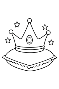 Meine erste Prinzessinnen-Krone zum Ausmalen