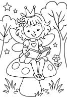 Lillifee liest im Wald