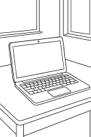 Laptop im Klassenzimmer