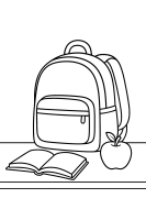 Mit Bleistift-Maskottchen