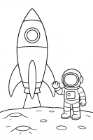 Mondlandschaft Astronaut