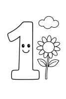 Eins mit Schmetterling