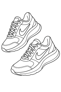 Coole Nike Schuhe zum Ausmalen!