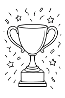 Pokal Konfetti Sterne