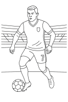 Ronaldo Dribbelt Feld