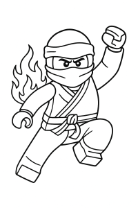 Kai der Feuer-Ninja: Dein Ausmalabenteuer!