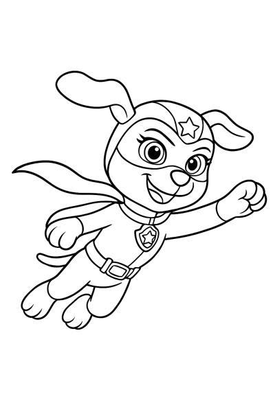 Liberty Paw Patrol: Superhero Fun Coloring Page!
