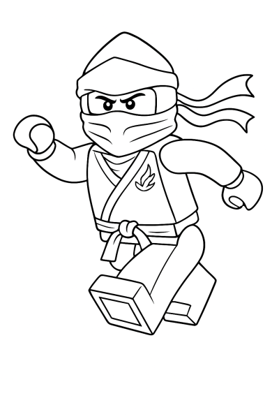 Lloyd, the Green Ninja: Your Coloring Adventure!