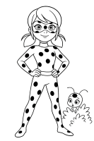 Ladybug auf Pariser Dach