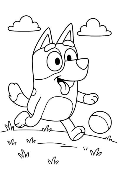 Bluey and Friends: Colorful Animal Adventures to Color!