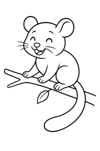 Bobo Siebenschläfer: Mein allererstes Ausmalbild!