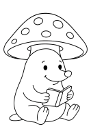 Mole Reads Book