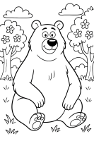 Grizzy Tannenbäume Sonne