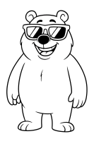 Grizzy Sonnenbrille lachend