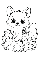 Im Busch mit Marienkäfer