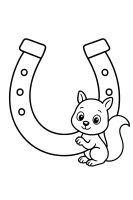 Hufeisen mit Glücksstern