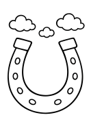 Hufeisen mit Marienkäfer