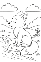 Fuchs jagt Marienkäfer