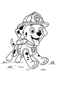 PAW Patrol: Marshalls Abenteuer-Ausmalbild!