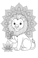 Löwe Schmetterling Lotus