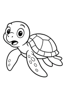 Neugierige Schildkröte