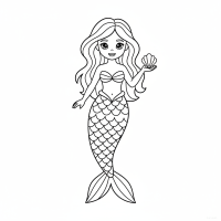 Klassische Meerjungfrau