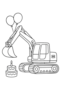 Mein erster Bagger: Ausmalspaß auf der Baustelle!