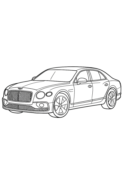Mein erster Bentley: Malspaß für kleine Fahrer