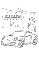 Porsche at Ice Stand