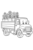 Lkw mit Blumen