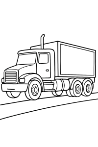 Mein starker LKW: Ausmalspaß für kleine Fahrer!
