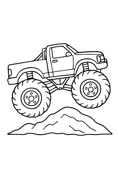Monster Truck Coloring: Giants of the Arena!