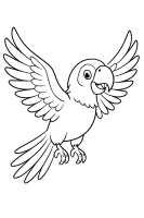 Papagei fliegt