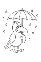 Rabe Socke with Umbrella