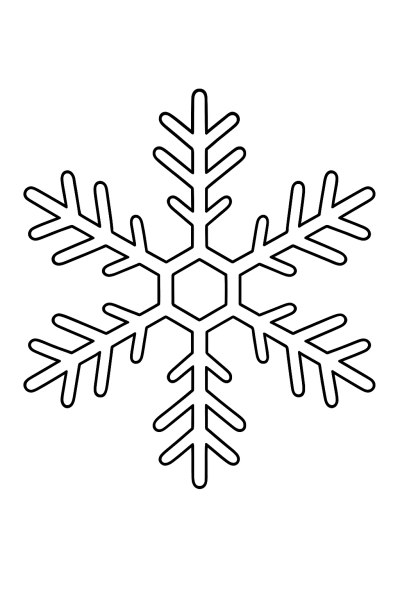 My First Snowflake: Realistic Coloring Fun