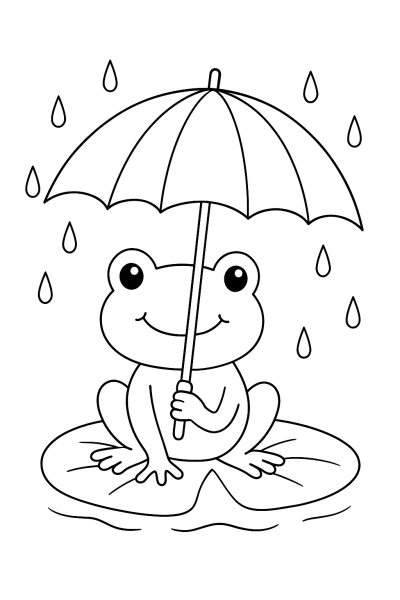 Umbrella Coloring Fun: Our Rainy Day Protector