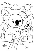 Koala mit Marienkäfer