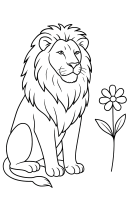 Majestätischer Löwe Blume