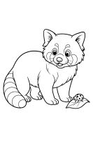 Panda entdeckt Käfer