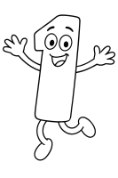 Fröhlich springender Charakter